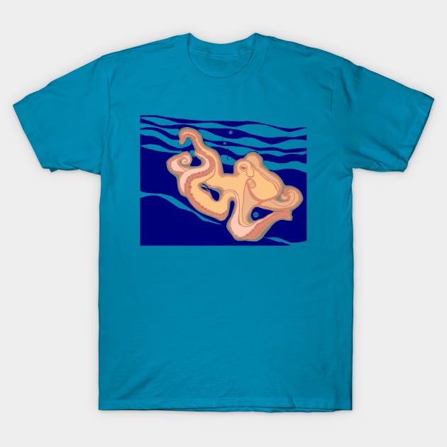 Octopus Tussle T-Shirt by JSnipe